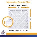 10x24x1 MERV 13 HVAC Filters - 4-Pack