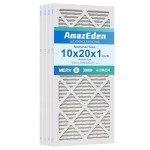 AmazEden 10x20x1 Pleated Air Filter 4-Pack