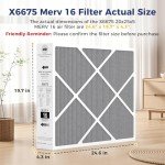 MERV 16 Air Filter 20x25x5 for Lennox