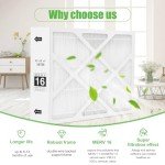 MERV 16 Carbon Clean Air Filters (16"x26"x5")