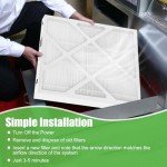 MERV 16 Carbon Clean Air Filters (16"x26"x5")