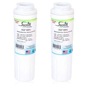 Swift Green SGF-M9 Compatible Refrigerator Water Filter (2 Pack)