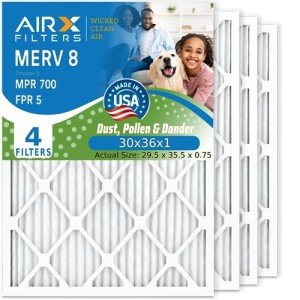 AIRX Wicked Clean Air Filters MERV 8 - 4 Pack