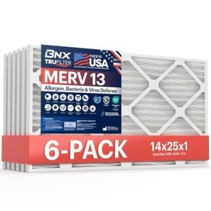 BNX TruFilter 14x25x1 MERV 13 Air Filters (6-Pack)