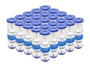 10x2.5 Pleated Poly Water Filter Cartridges - 25 Pack
