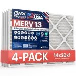 BNX TruFilter 14x20x1 MERV 13 Air Filters (4-Pack)