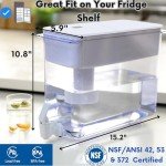 30-Cup Water Filter Pitcher with 5 Filters