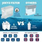 30-Cup Water Filter Pitcher with 5 Filters
