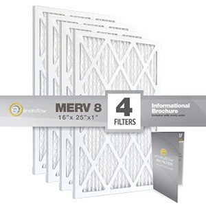 Enviroflow 16x25 Pollen & Dust Air Filter 4-Pack