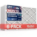 BNX TruFilter 16x25x1 MERV 13 Air Filters (6-Pack)