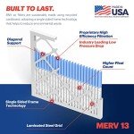 BNX TruFilter 16x25x1 MERV 13 Air Filters (6-Pack)