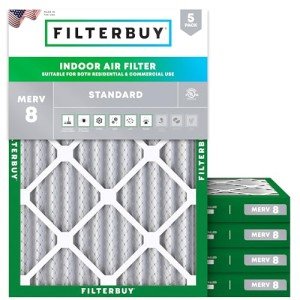 20x22x2 MERV 8 Air Filter 5-Pack