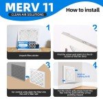 5-Pack 24x24x1 MERV 13 Pleated Air Filters