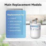 Overbest Refrigerator Water Filter 3 Pack