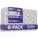 BNX TruFilter 12x20x1 MERV 8 Air Filters (6-Pack)