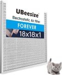 Reusable Electrostatic Air Filter, MERV 8, 18x18 Inch