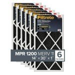 Filtrete AOR24 Air Filter 14x30x1, 6-Pack
