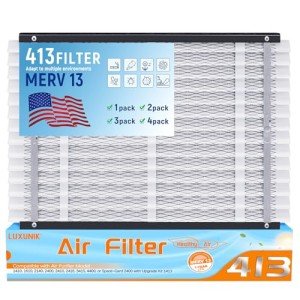 2 Pack MERV 13 Replacement Air Filters 16x25x4