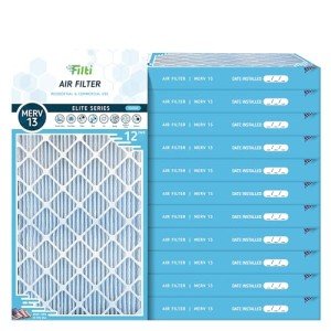 MERV 13 12x24x2 Pleated Air Filters (12 Pack)