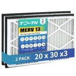 MERV 13 Pleated Air Filters, 2 Pack