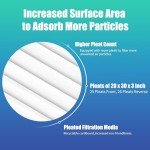 MERV 13 Pleated Air Filters, 2 Pack