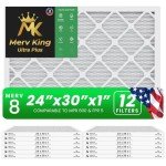 MervKing 24x30x1 MERV 8 Air Filter 12-Pack