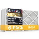BNX TruFilter 14x25x1 MERV 11 Air Filters (6-Pack)