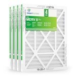 16x20x1 MERV 8 Pleated Air Filters 4-Pack