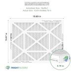 16x20x1 MERV 8 Pleated Air Filters 4-Pack