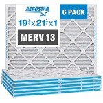 MERV 13 Pleated Air Filter, 6 Pack