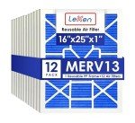 LEKEN MERV 13 Reusable HVAC Filters for Pets
