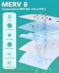 AErovivo 14x20x1 MERV 8 Air Filter Refills