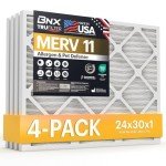 BNX TruFilter 24x30x1 MERV 11 Air Filters (4-Pack)