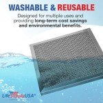 Electrostatic Washable Air Filter, MERV 8, 16x16x1