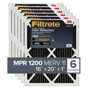 Filtrete 16x20x1 Pleated Air Filters, MPR 1200