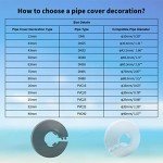 MroMax 1/2" Flange Water Pipe Cover – 4 Pack