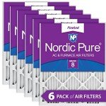 Nordic Pure MERV 8 18x25x1 Air Filter 6 Pack