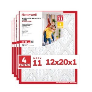 Honeywell 12x20x1 MERV 11 Air Filter (4-Pack)