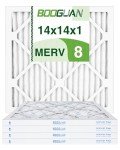 BOOGUAN 14x14x1 MERV 8 HVAC Filters - 4 Pack