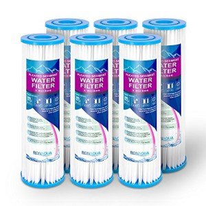 Pleated Sediment Water Filter Cartridge - 6 Pack