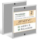 Montemono MERV8 Washable HVAC Filters, 2 Pack