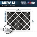 BNX TruFilter 20x24x1 MERV 12 Odor Defense Filters