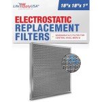 18x18x1 Washable Electrostatic Air Filter, MERV 8
