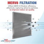 18x18x1 Washable Electrostatic Air Filter, MERV 8