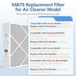 2 Pack MERV 16 Air Filters for Lennox HVAC