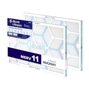 Levoit 16x25x1 MERV 11 Air Filters, 2-Pack