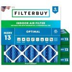 12x12x4 MERV 13 Pleated Air Filters - 4 Pack