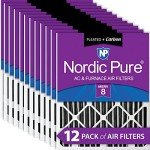Nordic Pure 16x24x2 Furnace Air Filters MERV 8