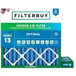 Filterbuy 12x12 MERV 13 Air Filters (2-Pack)