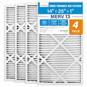 LotFancy MERV13 Pleated Air Filter 4-Pack